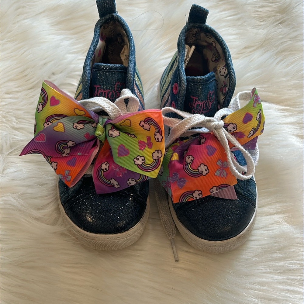 JoJo Siwa Glitter High-Tops Size 10